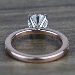 Petite Pave Round Loose Diamond Engagement Ring (0.80 Carat) - small angle 4